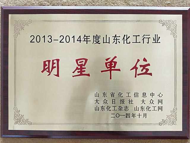 山東化工行業明星單位